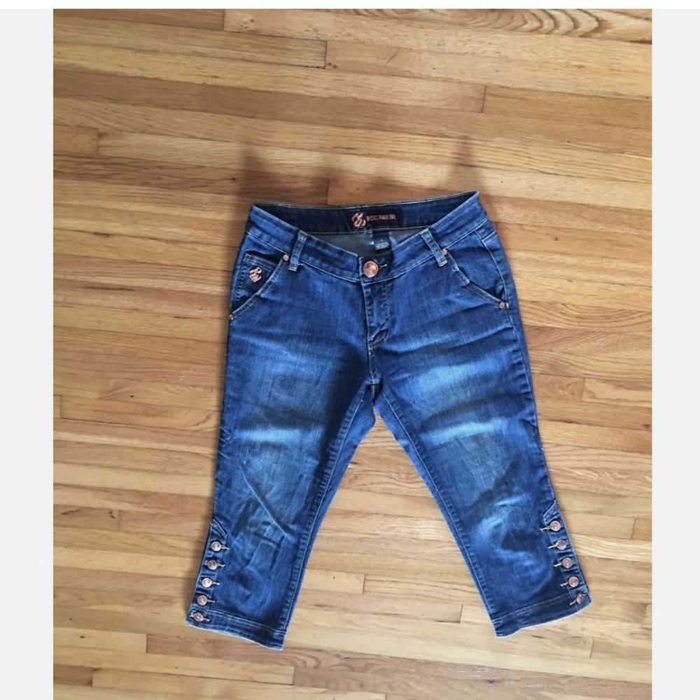 Rocawear Junior Size 7 Denim Jean Capris